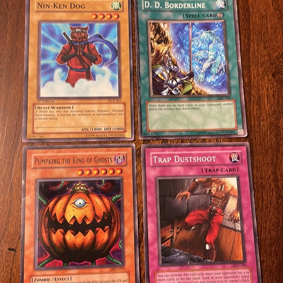 Yu-Gi-oh Other - Yu-Gi-Oh playing cards 4 lightly used cards